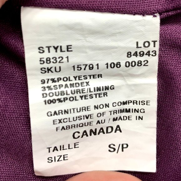 Le Chateau Purple Cocktail Dress - Picture 11 of 11